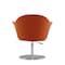 Manhattan Comfort Voyager Swivel Adjustable Accent Chair in Orange and Brushed Metal AC051-OR - alternate 4